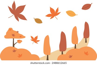 autumn breeze, fall, leaf, trees, grass