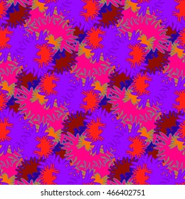 Autumn bright colors leaves carved seamless pattern for background or design work.