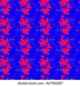 Autumn bright colors leaves carved seamless pattern for background or design work.