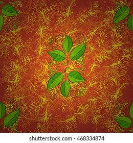 Autumn bright colors leaves carved seamless pattern for background or design work.