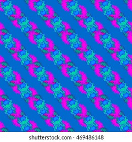 Autumn bright colors leaves carved seamless pattern for background or design work.