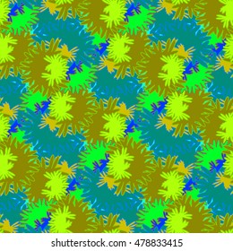 Autumn bright colors leaves carved seamless pattern for background or design work.