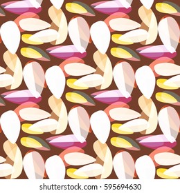 Autumn bright colors leaves carved seamless pattern for background or design work.