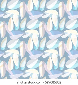 Autumn bright colors leaves carved seamless pattern for background or design work.
