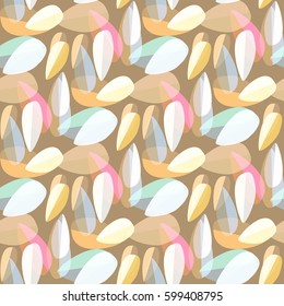 Autumn bright colors leaves carved seamless pattern for background or design work.
