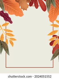 Autumn brochure design background  template