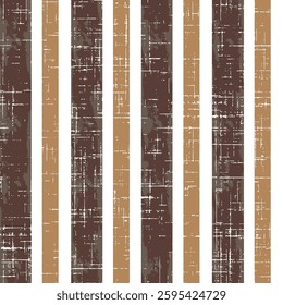 Autumn brown theme stripes pattern. Coloured boho Pattern Brushused for textiles.farmhouse style stripes texture on white background.