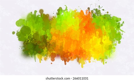 Autumn brush strokes background. Vector version