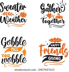 Autumn Bundle, Fall Bundle, Thanksgiving bundle, Fall design, Autumn design, Fall bundle Designs ,Autumn Quotes, Silhouette