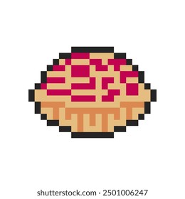 autumn cake apple pixel art for your needs
