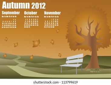 Autumn Calendar 2012