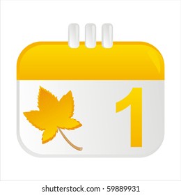 autumn calendar icon