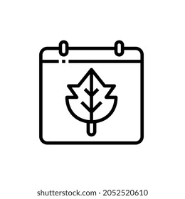 autumn calender icon for business website,apps, and many more