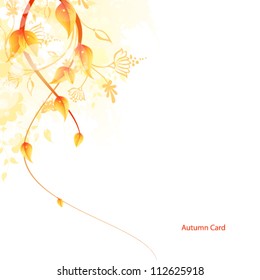 Tarjeta de otoño