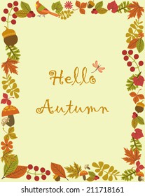 Autumn card