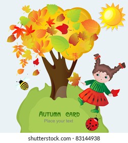 Autumn card