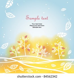 Autumn card