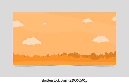 autumn card background vector illustration.