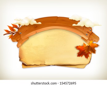 Autumn card, vector