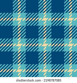 Manta transparente de Otoño. Vector Tartán fondo texturado de color azul y amarillo. Impresión de tela tradicional. Textura de chapa para la moda, la impresión, el diseño.