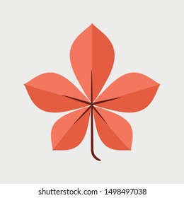 Autumn Chestnut Leaf icon. Cartoon of sickle vector icon for web design isolated on gray background - Vector