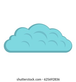 Autumn cloud icon flat isolated on white background vector illustration