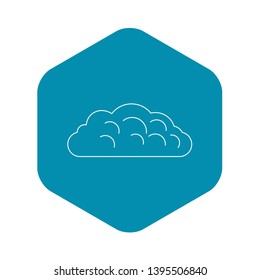 Autumn cloud icon. Outline illustration of autumn cloud vector icon for web