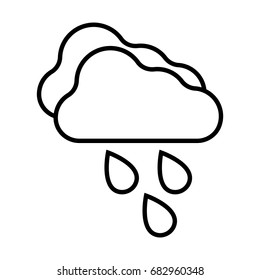 Autumn, clouds, rain, temperature, weather icon