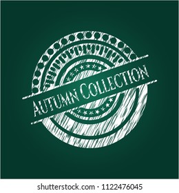 Autumn Collection with chalkboard texture
