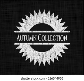 Autumn Collection with chalkboard texture