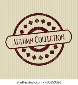 Autumn Collection grunge stamp