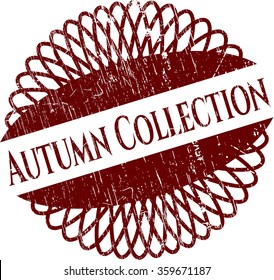 Sello de goma de la colección de otoño