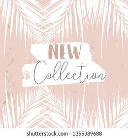 Autumn collection trendy chic gold blush background for social media, advertising, banner, invitation card, wedding, fashion header