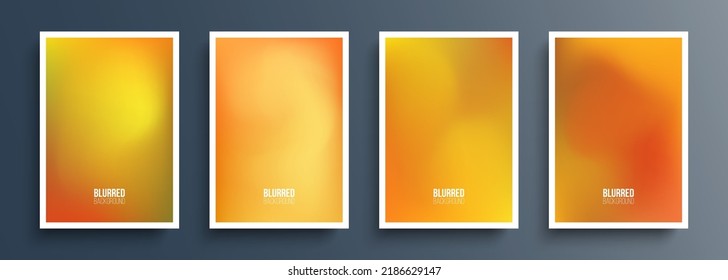 Autumn color blurred backgrounds and soft color gradient for your fall season creative graphic design  Vector illustration 