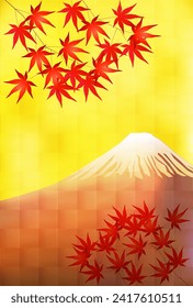 Autumn Color Fuji Maple Tree Background