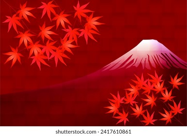 Autumn Color Fuji Maple Tree Background