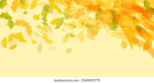 Autumn Color Maple Tree Ginkgo Background