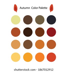 Wardrobe Seasonal Color Palette Vector Stock Vector (Royalty Free ...