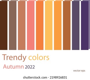 Autumn color palette  Trendy colours for fall design