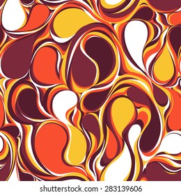 autumn color pattern, vector of bright bubbles