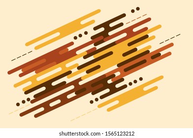 Autumn color theme, Abstract motion background. Modern movement vector illustration.