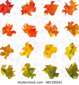 Autumn color triangular