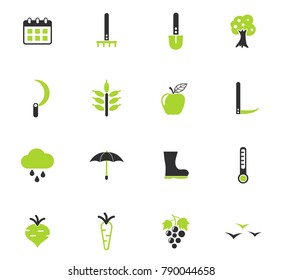autumn color vector icons for web and user interface design