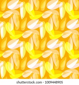 Autumn colored seamless pattern with leaves for texture or background.