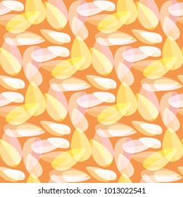 Autumn colored seamless pattern with leaves for texture or background.