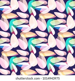 Autumn colored seamless pattern with leaves for texture or background.