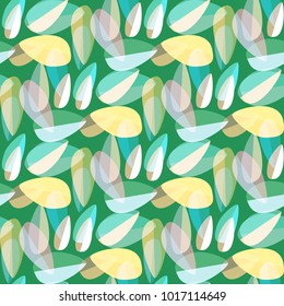 Autumn colored seamless pattern with leaves for texture or background.