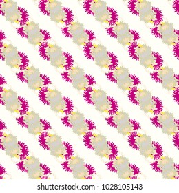 Autumn colored seamless pattern with leaves for texture or background.