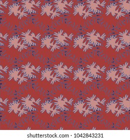 Autumn colored seamless pattern with leaves for texture or background.