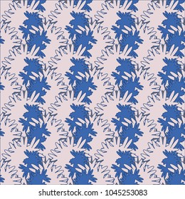 Autumn colored seamless pattern with leaves for texture or background.